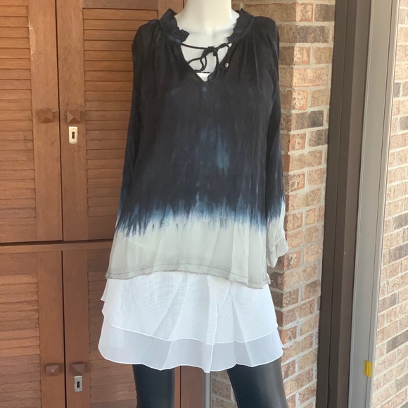 Ivory Chiffon Trim Top/Shirt/Tank Extender NWT - Picture 4 of 11